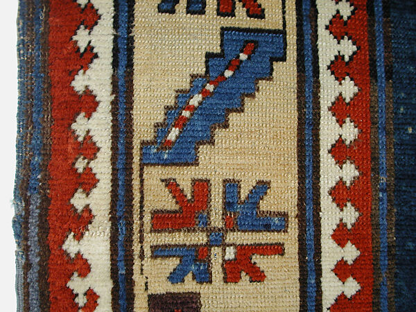 "Karachov" Kazak Carpet, Wool (warp, weft, and pile); symmetrically knotted pile