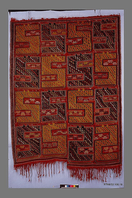 Dragon Carpet, Wool (warp, weft and pile), supplementary weft brocaded (soumak)