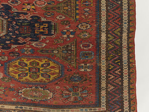 Carpet, Wool (warp, weft and pile); supplementary weft brocaded (soumak)