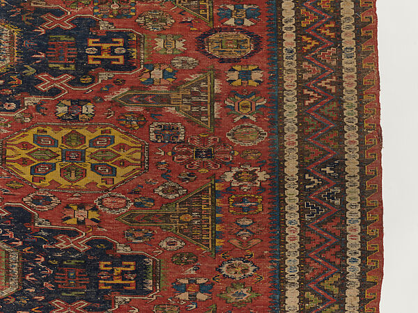 Carpet, Wool (warp, weft and pile); supplementary weft brocaded (soumak)
