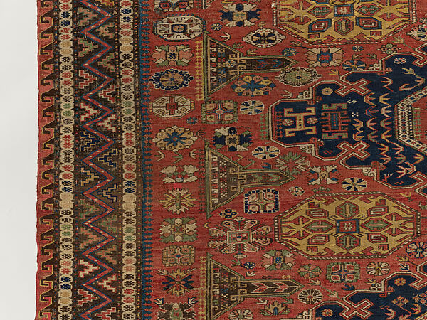 Carpet, Wool (warp, weft and pile); supplementary weft brocaded (soumak)