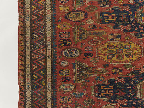 Carpet, Wool (warp, weft and pile); supplementary weft brocaded (soumak)