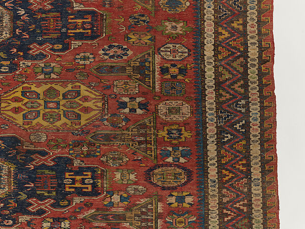 Carpet, Wool (warp, weft and pile); supplementary weft brocaded (soumak)