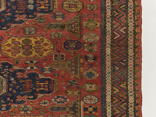 Carpet, Wool (warp, weft and pile); supplementary weft brocaded (soumak)