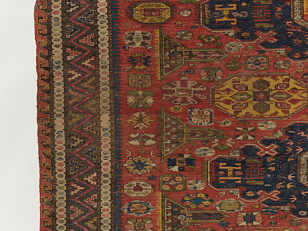 Carpet, Wool (warp, weft and pile); supplementary weft brocaded (soumak)