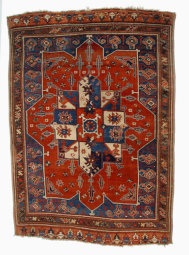 Tribal Carpet with Medallion Design
