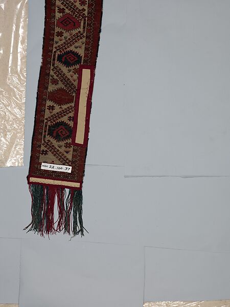 Tent Door Surround, Wool, goat's hair; asymmetrically knotted pile