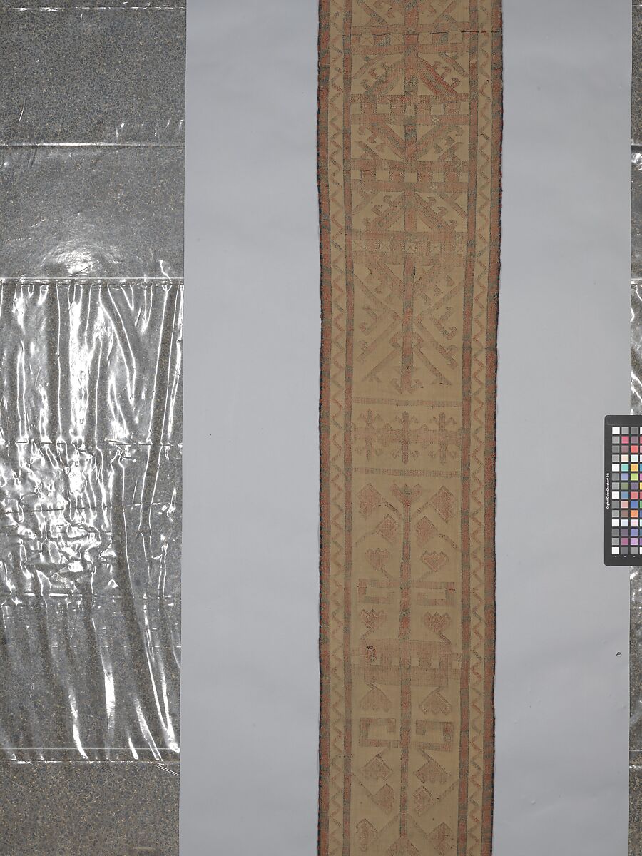 Tent Band, Wool (warp, weft and pile); symmetrically knotted pile