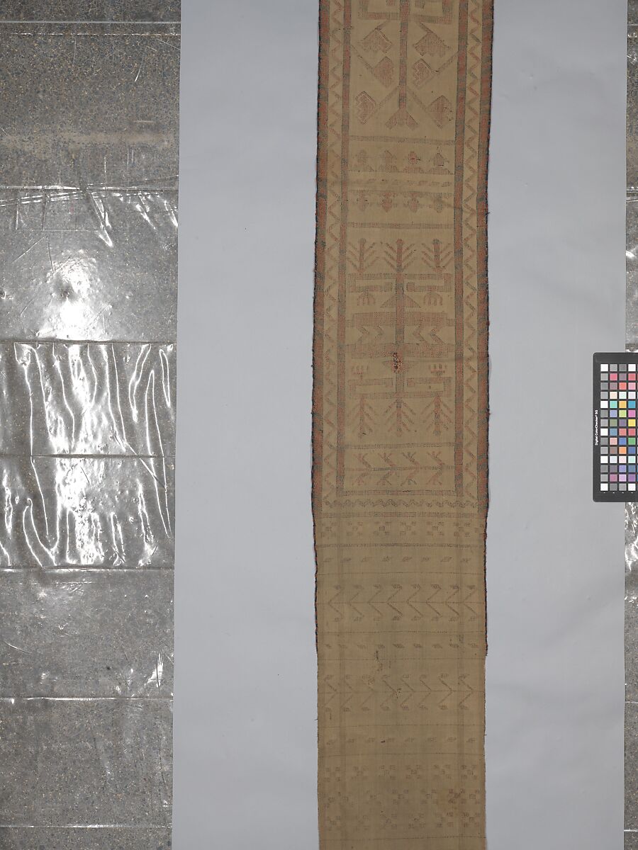 Tent Band, Wool (warp, weft and pile); symmetrically knotted pile