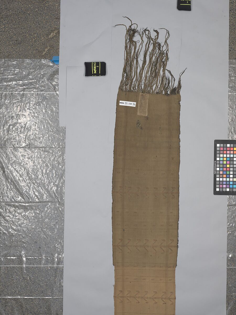 Tent Band, Wool (warp, weft and pile); symmetrically knotted pile