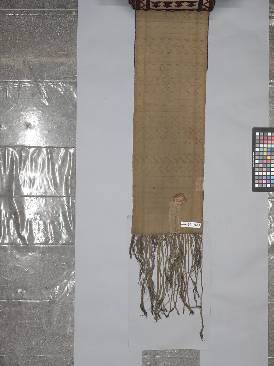 Tent Band, Wool (warp, weft and pile); symmetrically knotted pile