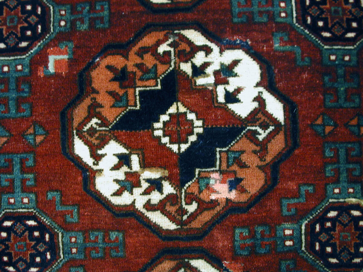 Storage Bag (Chuval) Face, Wool, (warp, weft and pile), cotton (weft); asymmetrically knotted pile