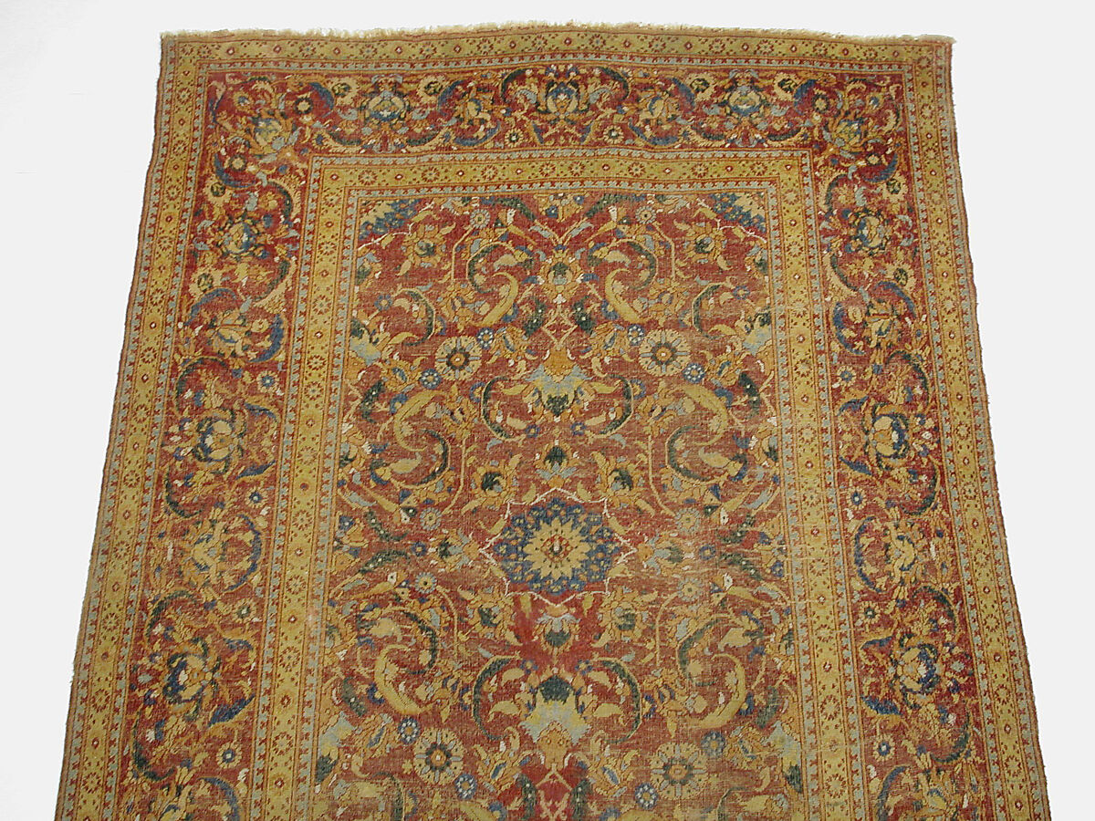 Carpet, Wool (warp, weft and pile), asymmetrically knotted pile