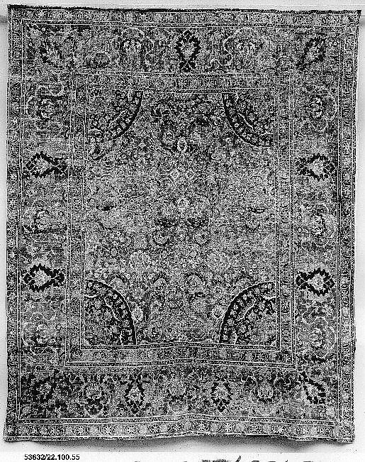 Carpet, Wool (warp, weft and pile); asymmetrically knotted pile