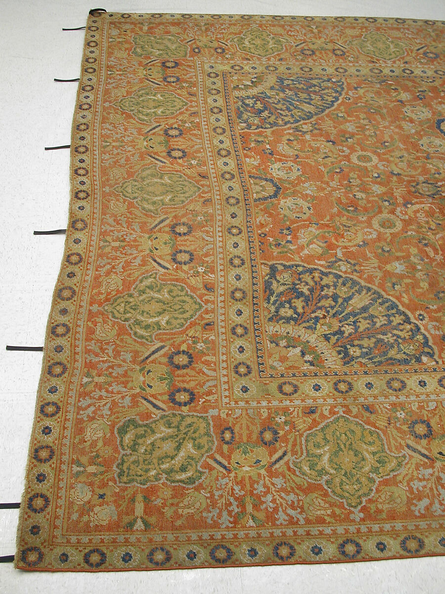 Carpet, Wool (warp, weft and pile); asymmetrically knotted pile