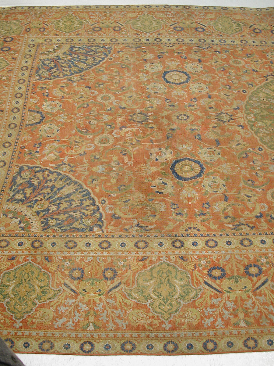 Carpet, Wool (warp, weft and pile); asymmetrically knotted pile