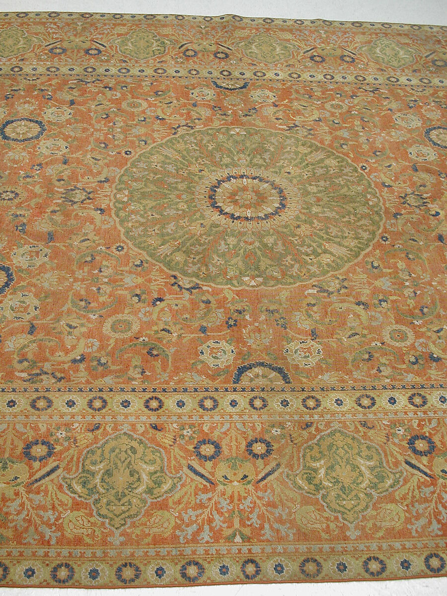 Carpet, Wool (warp, weft and pile); asymmetrically knotted pile