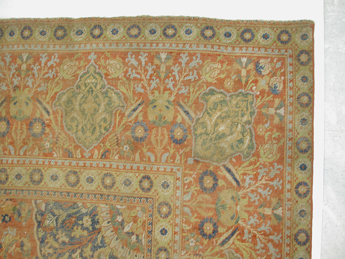 Carpet, Wool (warp, weft and pile); asymmetrically knotted pile