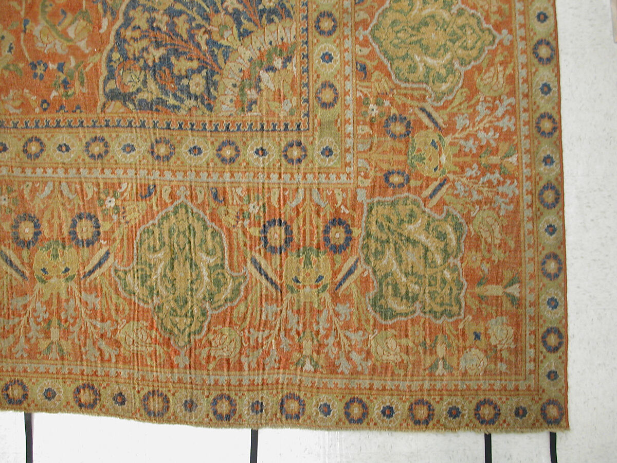 Carpet, Wool (warp, weft and pile); asymmetrically knotted pile