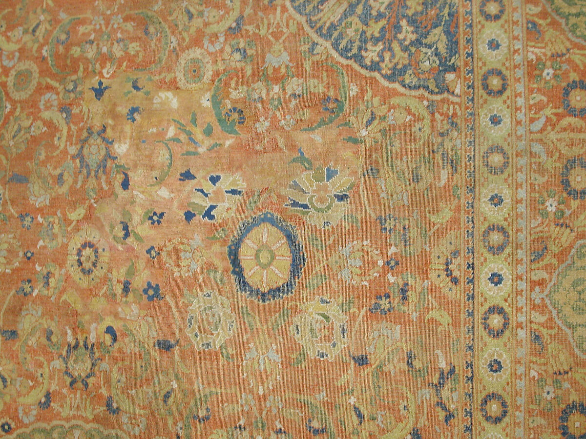 Carpet, Wool (warp, weft and pile); asymmetrically knotted pile