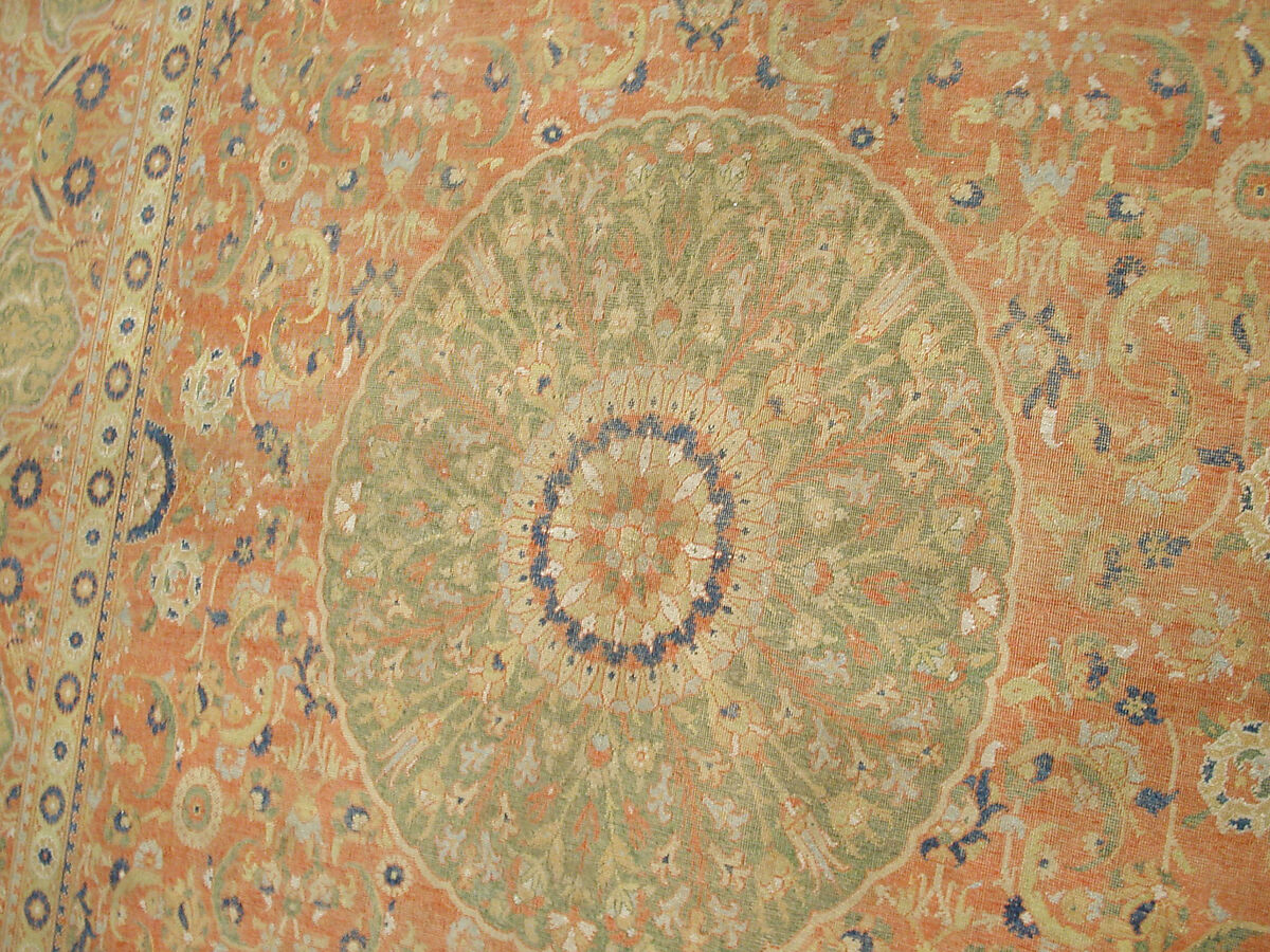 Carpet, Wool (warp, weft and pile); asymmetrically knotted pile