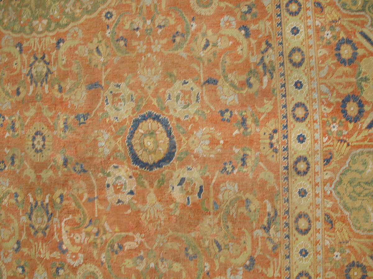 Carpet, Wool (warp, weft and pile); asymmetrically knotted pile