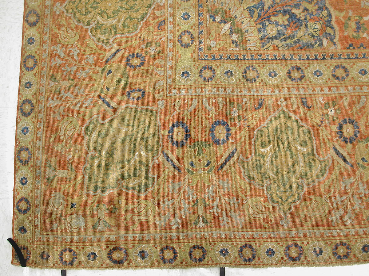 Carpet, Wool (warp, weft and pile); asymmetrically knotted pile