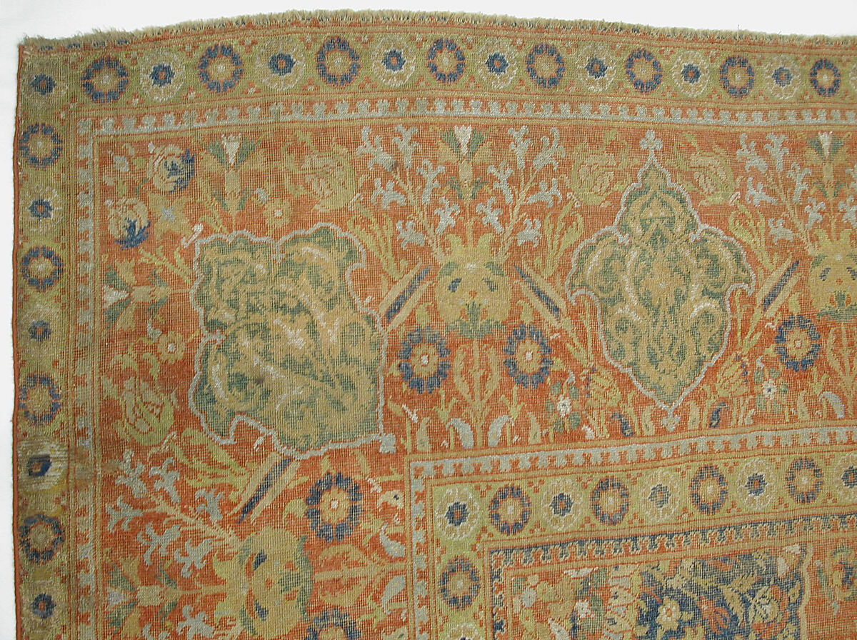 Carpet, Wool (warp, weft and pile); asymmetrically knotted pile