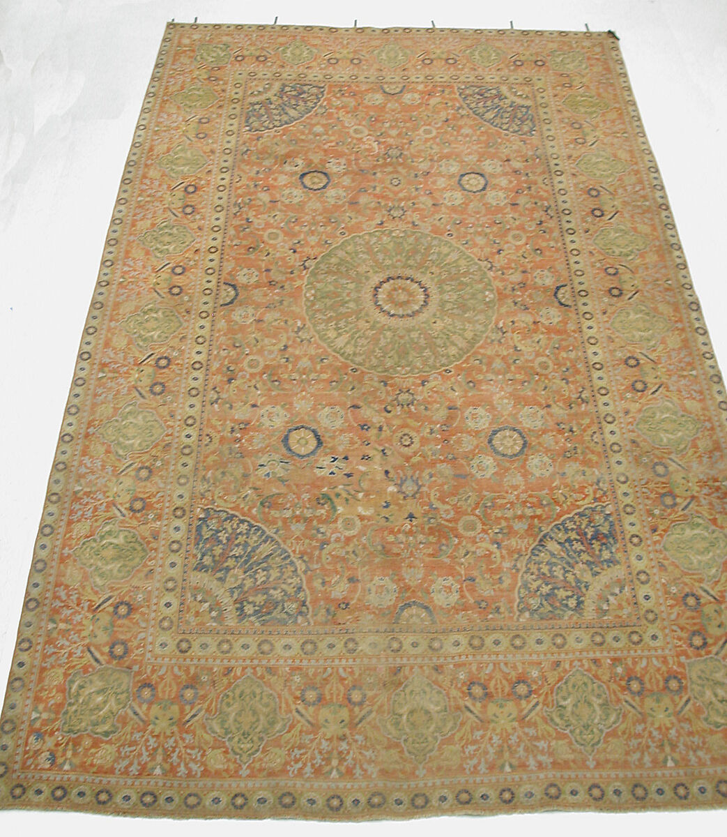 Carpet, Wool (warp, weft and pile); asymmetrically knotted pile