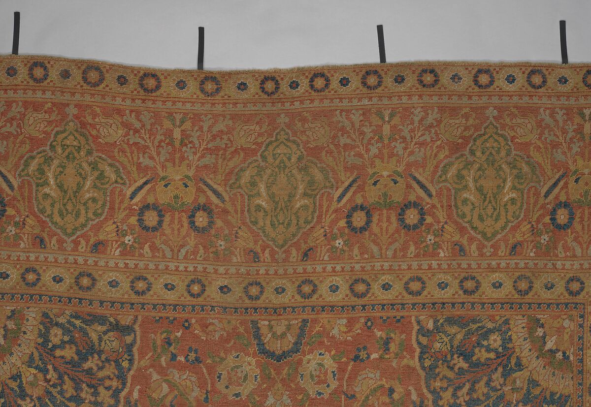 Carpet, Wool (warp, weft and pile); asymmetrically knotted pile