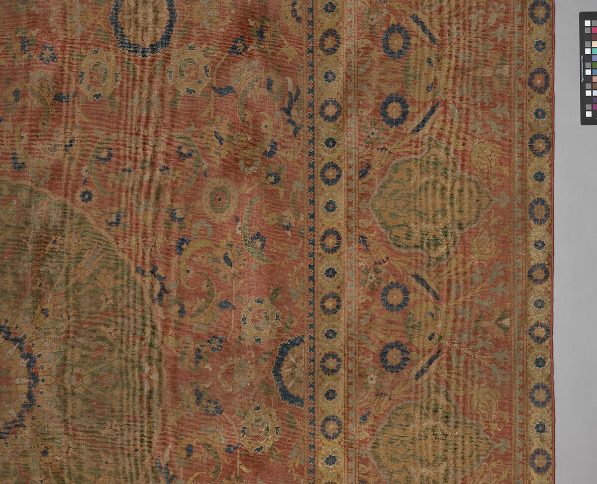 Carpet, Wool (warp, weft and pile); asymmetrically knotted pile