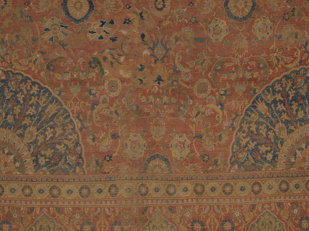 Carpet, Wool (warp, weft and pile); asymmetrically knotted pile