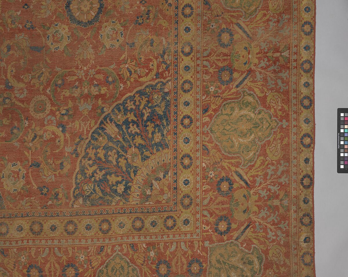 Carpet, Wool (warp, weft and pile); asymmetrically knotted pile