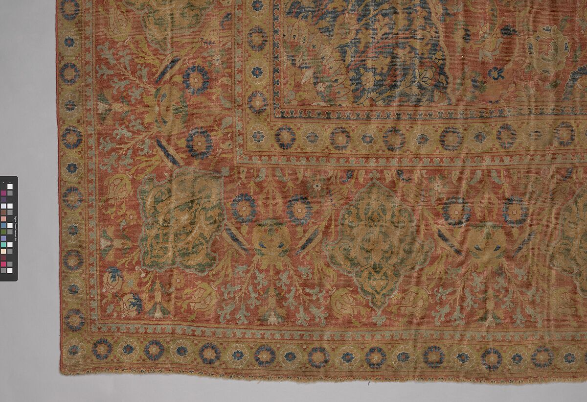 Carpet, Wool (warp, weft and pile); asymmetrically knotted pile