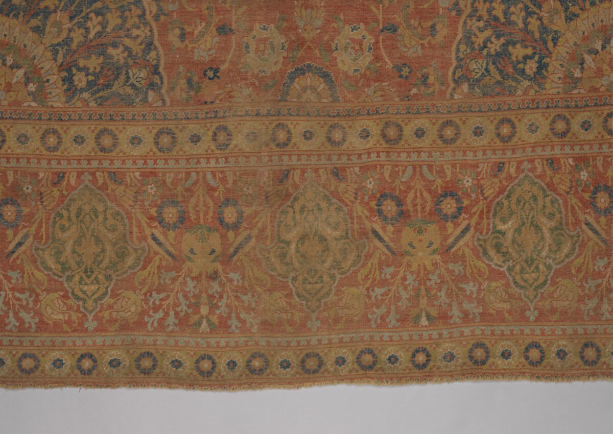 Carpet, Wool (warp, weft and pile); asymmetrically knotted pile