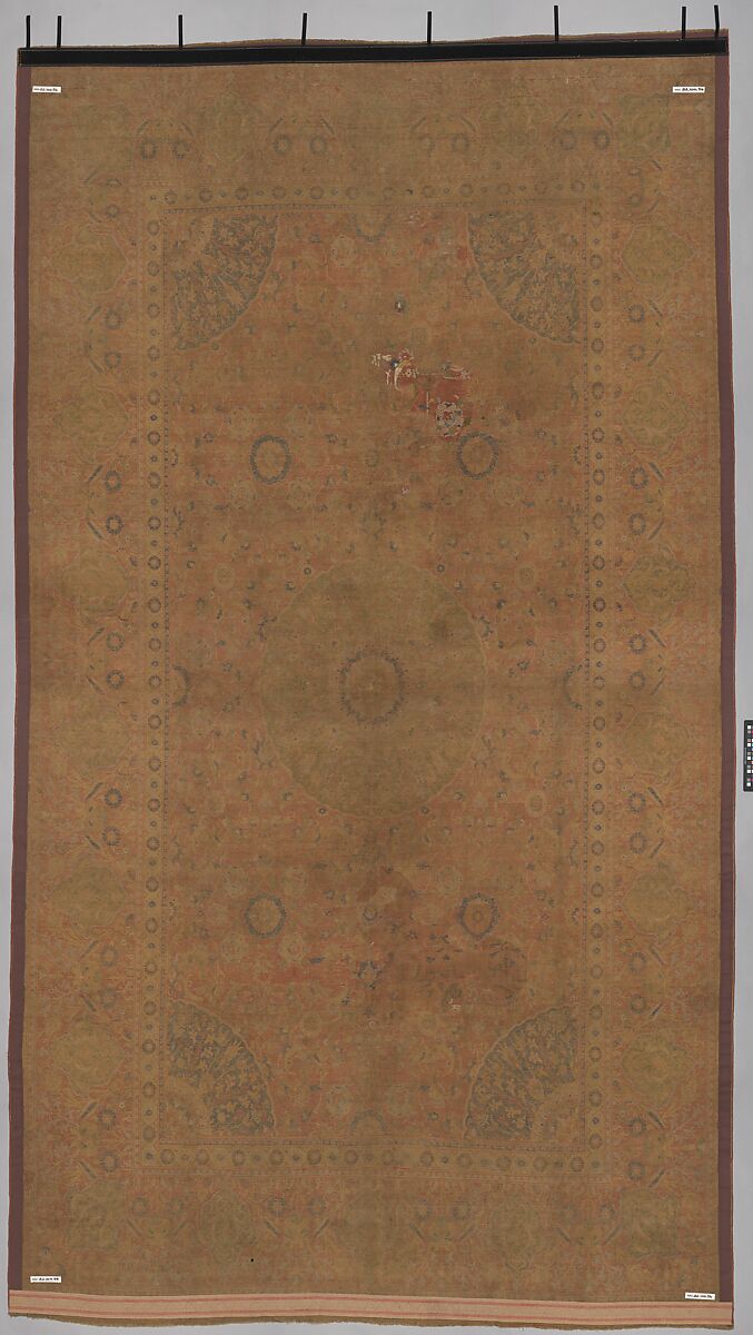 Carpet, Wool (warp, weft and pile); asymmetrically knotted pile