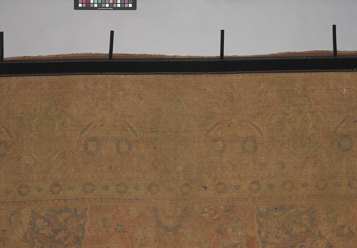 Carpet, Wool (warp, weft and pile); asymmetrically knotted pile