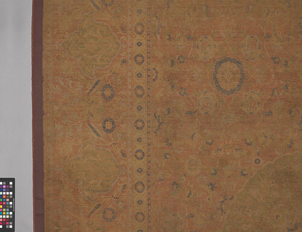 Carpet, Wool (warp, weft and pile); asymmetrically knotted pile