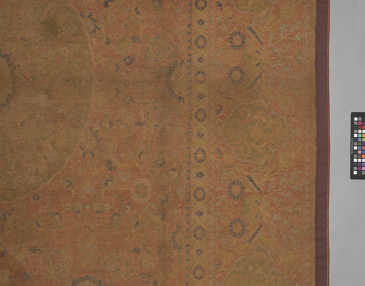 Carpet, Wool (warp, weft and pile); asymmetrically knotted pile