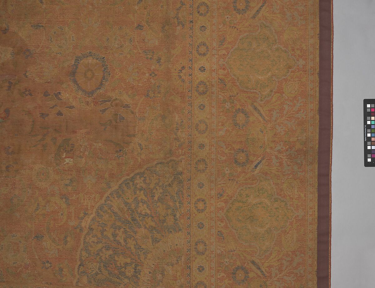 Carpet, Wool (warp, weft and pile); asymmetrically knotted pile