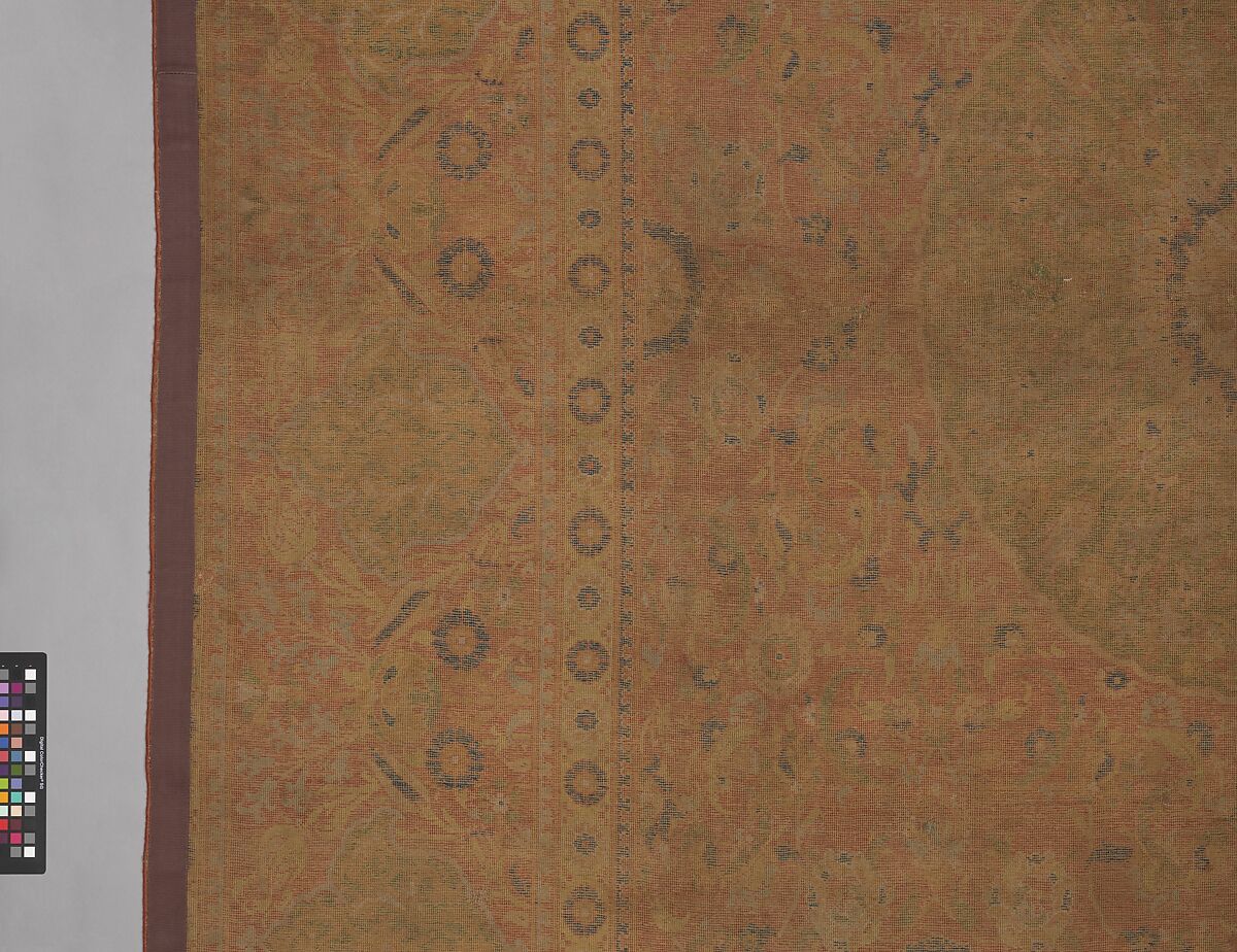 Carpet, Wool (warp, weft and pile); asymmetrically knotted pile