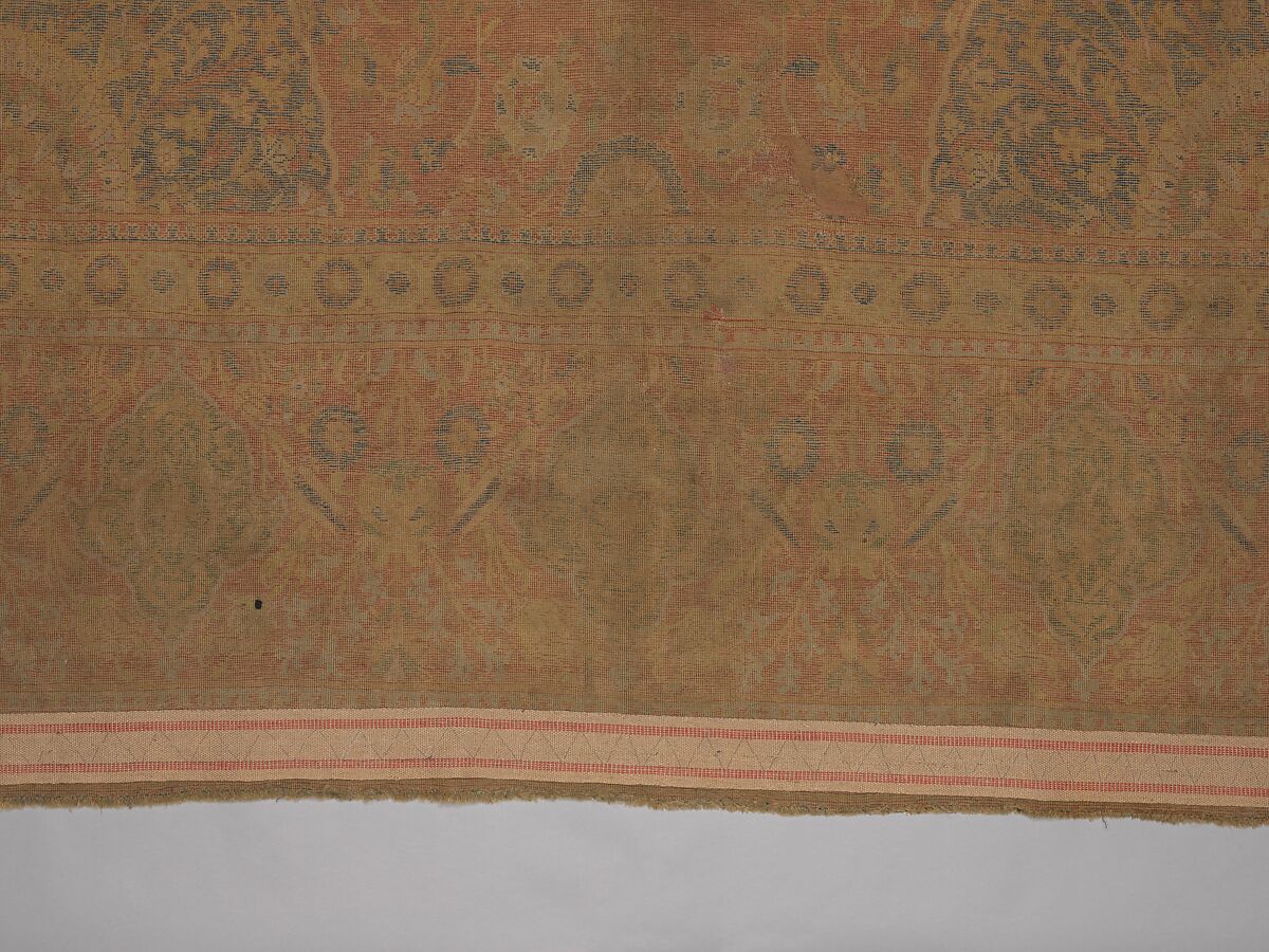 Carpet, Wool (warp, weft and pile); asymmetrically knotted pile