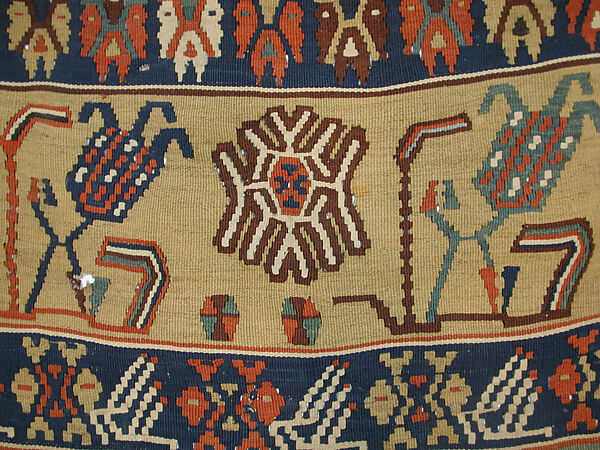 Carpet, Wool (warp and weft); tapestry-woven