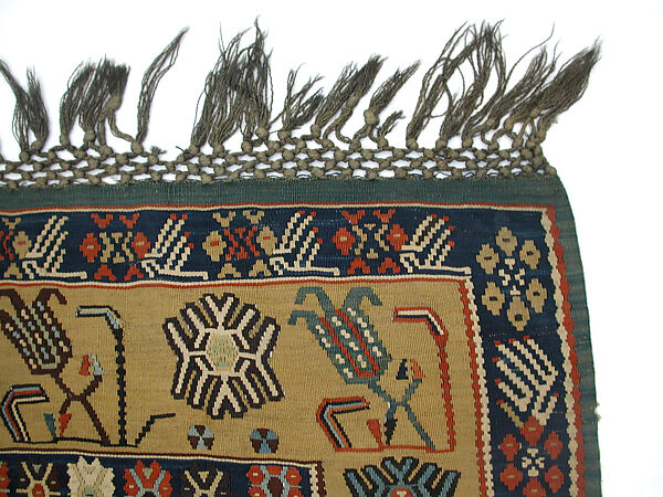 Carpet, Wool (warp and weft); tapestry-woven