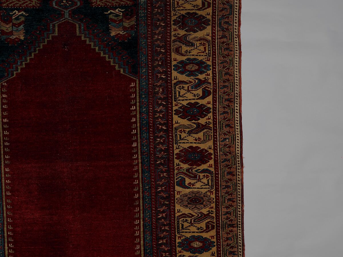 Carpet, Wool (warp, weft and pile); symmetrically knotted pile