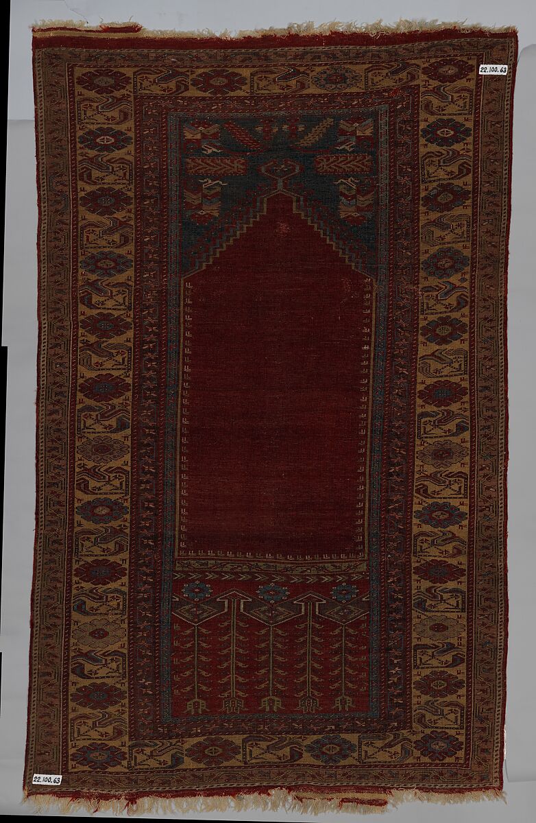 Carpet, Wool (warp, weft and pile); symmetrically knotted pile
