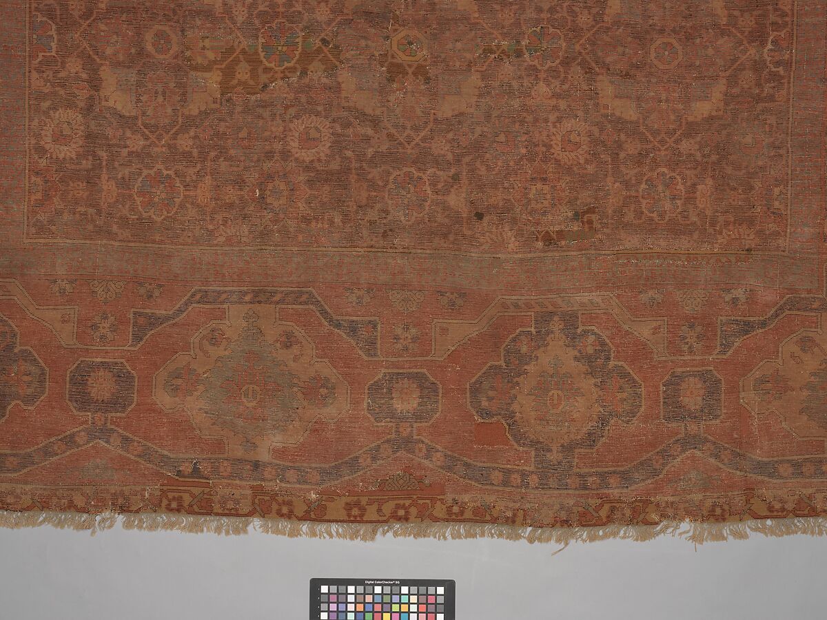 Carpet, Wool (warp, weft and pile); asymmetrically knotted pile