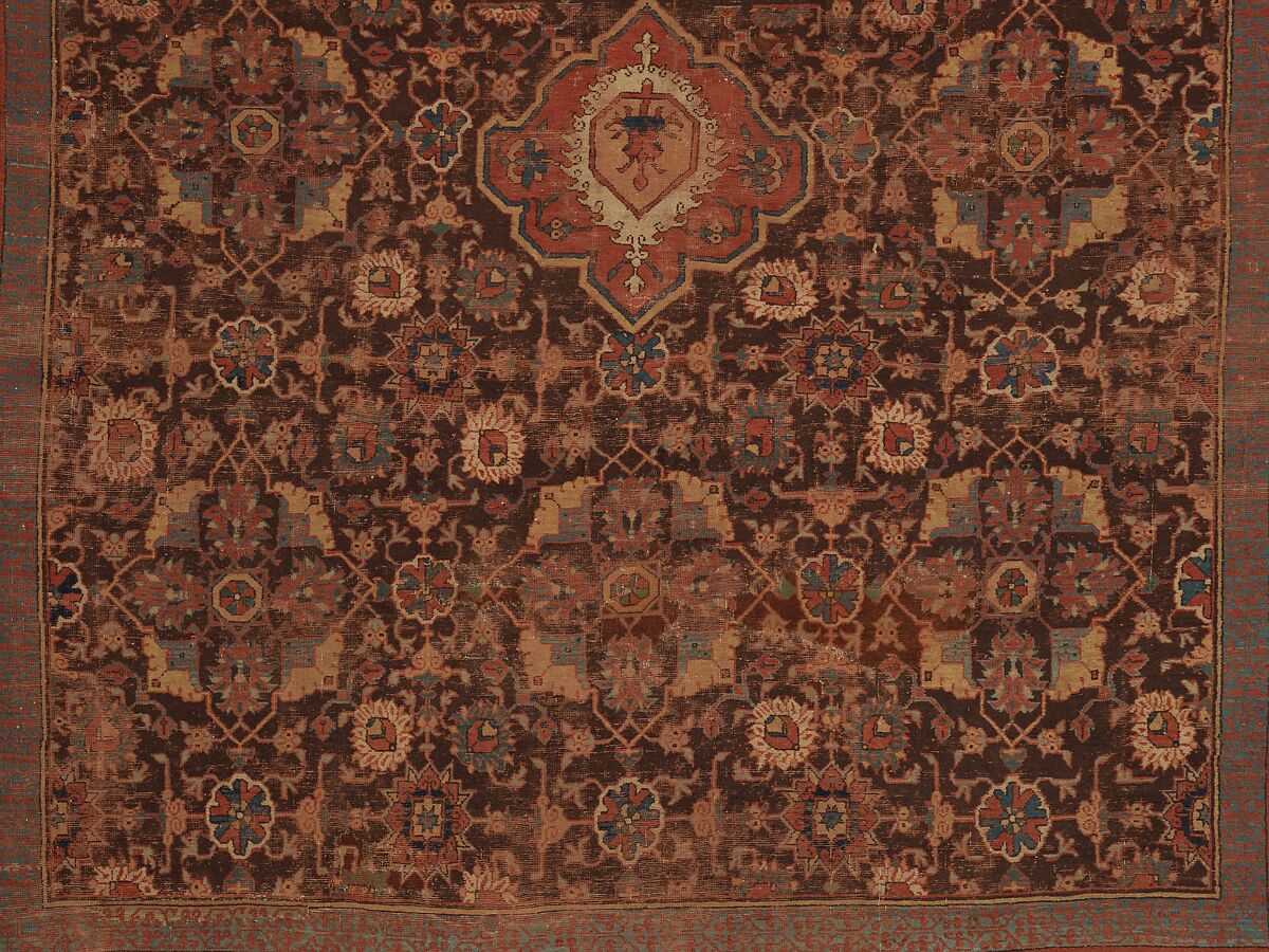 Carpet, Wool (warp, weft and pile); asymmetrically knotted pile