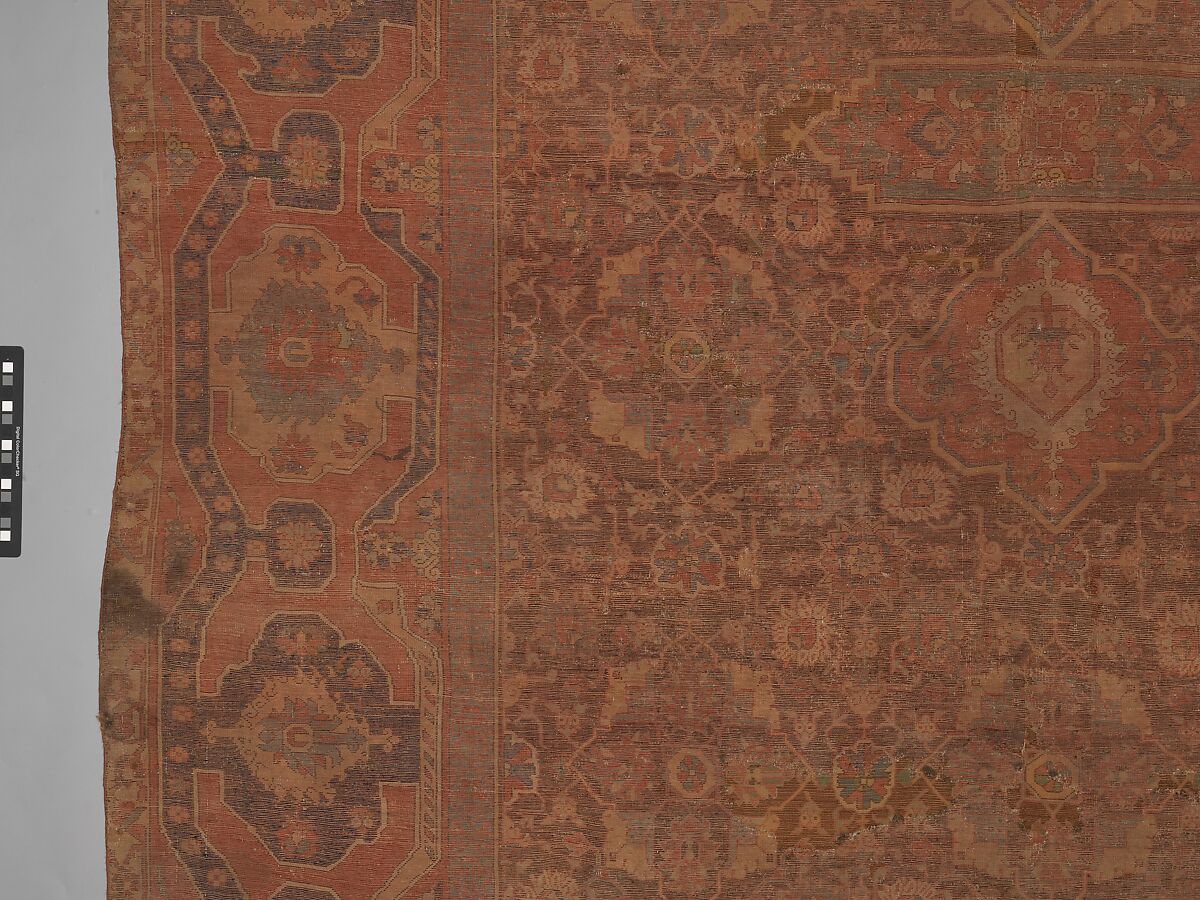 Carpet, Wool (warp, weft and pile); asymmetrically knotted pile