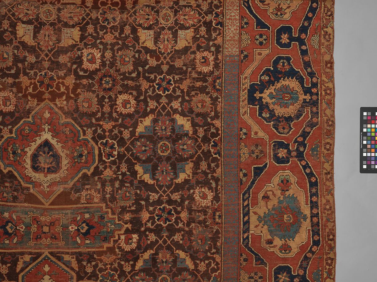 Carpet, Wool (warp, weft and pile); asymmetrically knotted pile